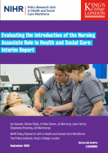 Evaluating the Introduction of the Nursing Associate Role in Health and Social Care: Interim Report
